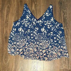 Lane Bryant  - Layered V-neck chiffon shell